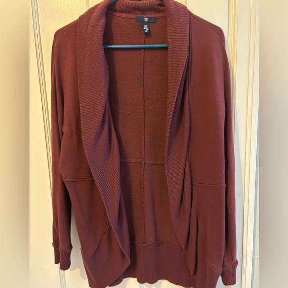 Gap maroon tunic cardigan size XS/S - Picture 1 of 3